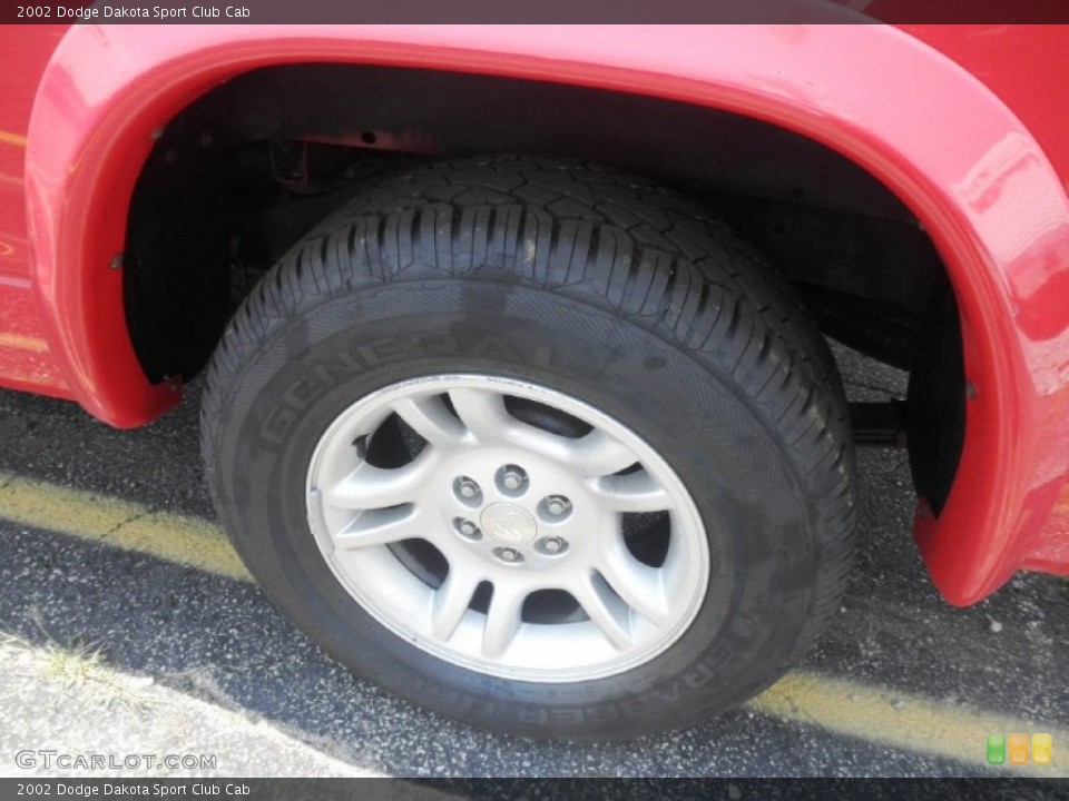 2002 Dodge Dakota Sport Club Cab Wheel and Tire Photo #67518428