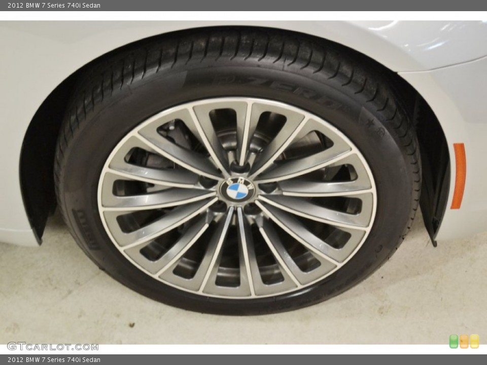 2012 BMW 7 Series 740i Sedan Wheel and Tire Photo #67532462