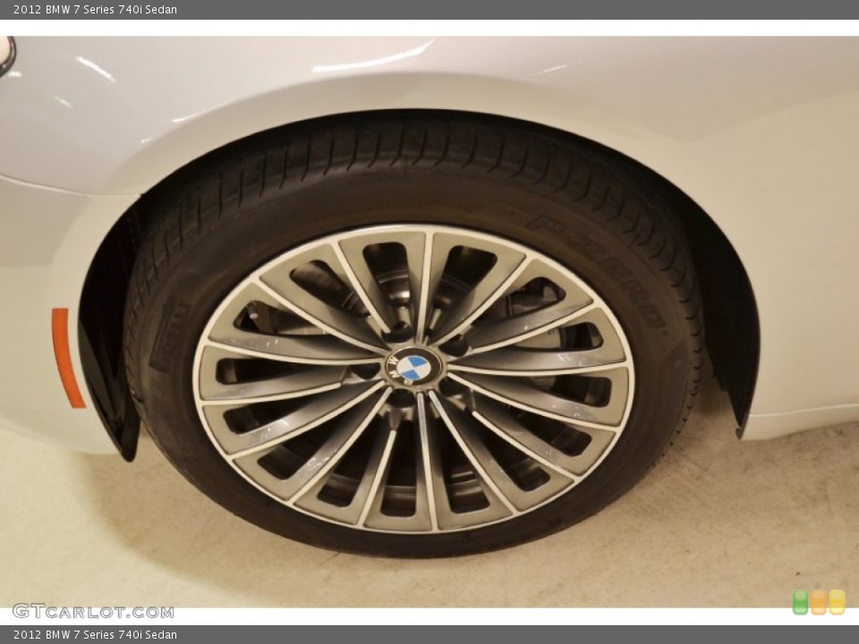2012 BMW 7 Series 740i Sedan Wheel and Tire Photo #67532516