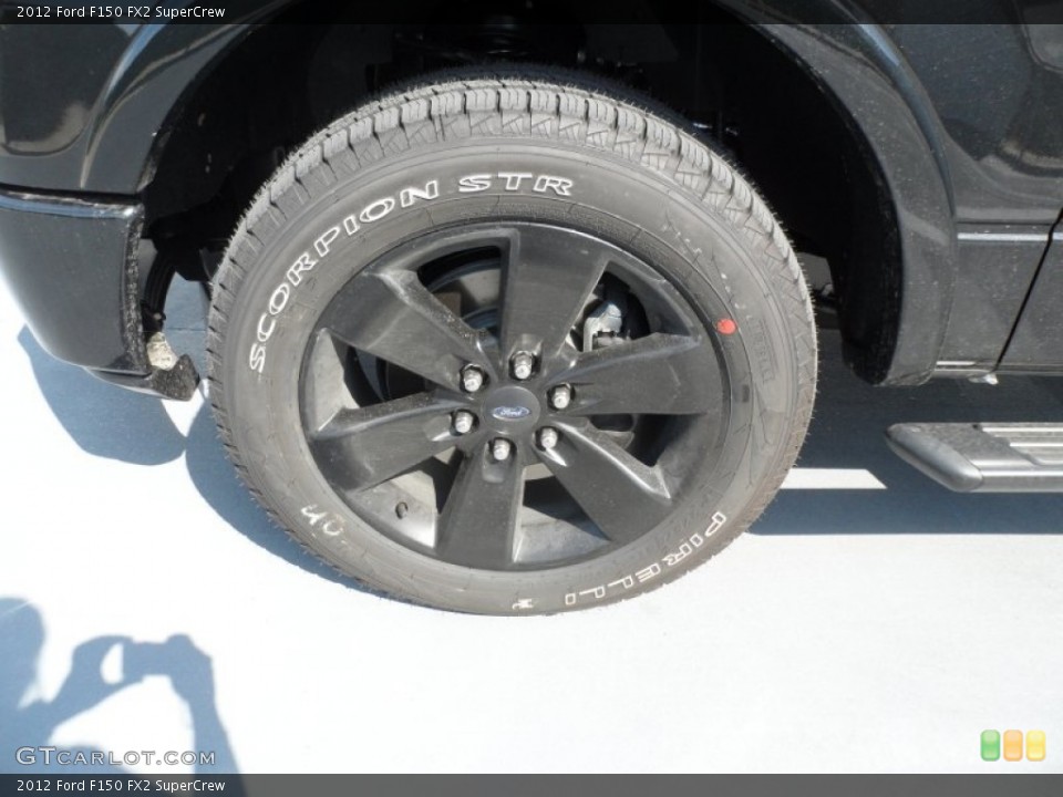 2012 Ford F150 FX2 SuperCrew Wheel and Tire Photo #67541285