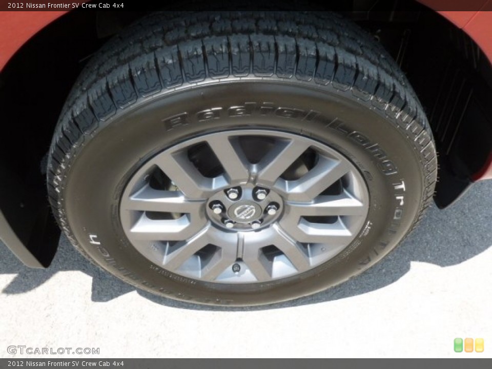 2012 Nissan Frontier SV Crew Cab 4x4 Wheel and Tire Photo #67557693