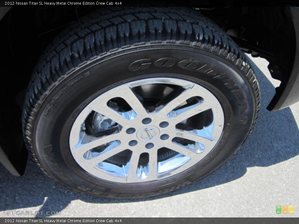 2012 Nissan Titan SL Heavy Metal Chrome Edition Crew Cab 4x4 Wheel and Tire Photo #67559328