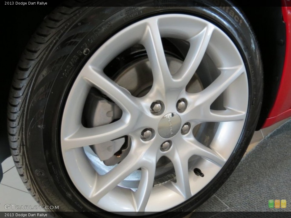 2013 Dodge Dart Rallye Wheel and Tire Photo #67577935