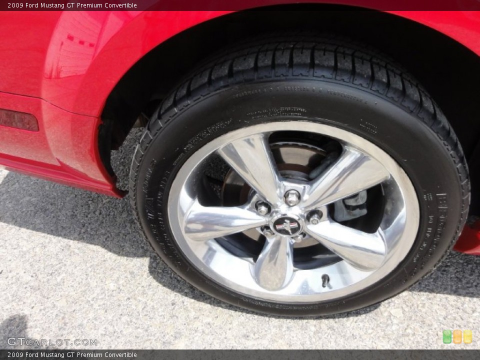 2009 Ford Mustang GT Premium Convertible Wheel and Tire Photo #67619583