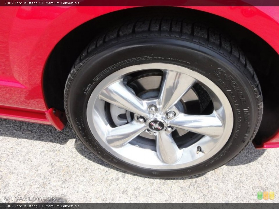 2009 Ford Mustang GT Premium Convertible Wheel and Tire Photo #67619592