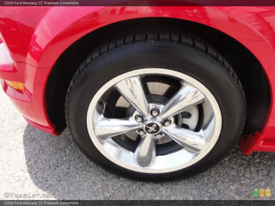 2009 Ford Mustang GT Premium Convertible Wheel and Tire Photo #67619637