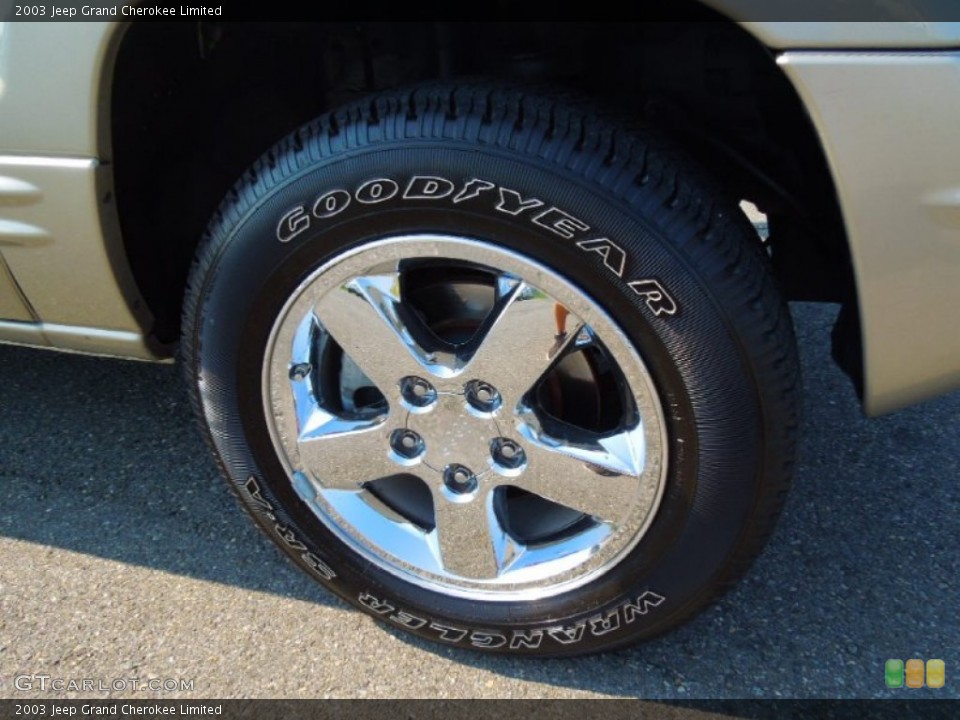 2003 Jeep Grand Cherokee Limited Wheel and Tire Photo #67634223