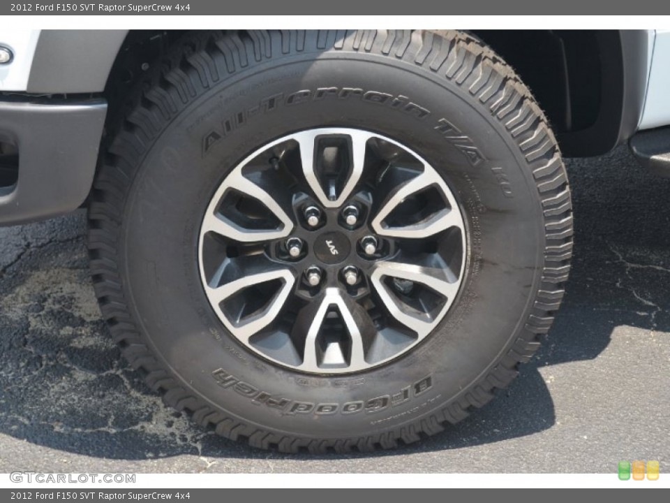 2012 Ford F150 SVT Raptor SuperCrew 4x4 Wheel and Tire Photo #67641150