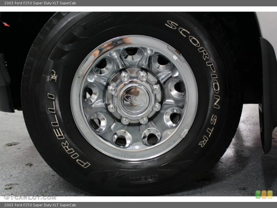 2003 Ford F250 Super Duty XLT SuperCab Wheel and Tire Photo #67641477