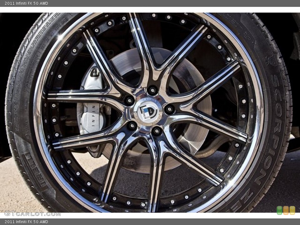 2011 Infiniti FX Custom Wheel and Tire Photo #67653427
