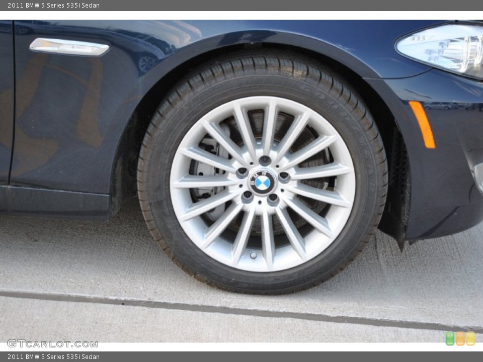 2011 BMW 5 Series 535i Sedan Wheel and Tire Photo #67654333