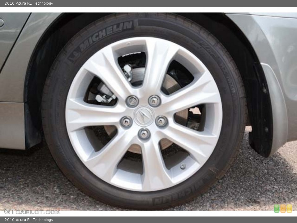 2010 Acura RL Technology Wheel and Tire Photo #67658395