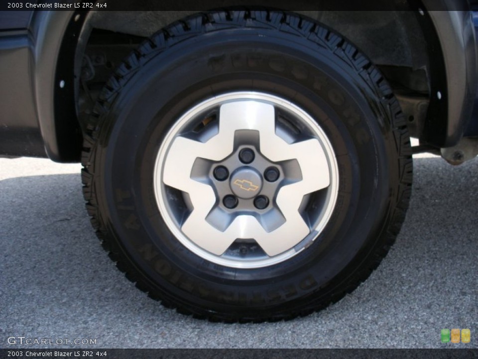 2003 Chevrolet Blazer LS ZR2 4x4 Wheel and Tire Photo #67662038