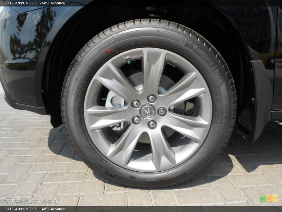 2012 Acura MDX SH-AWD Advance Wheel and Tire Photo #67673434