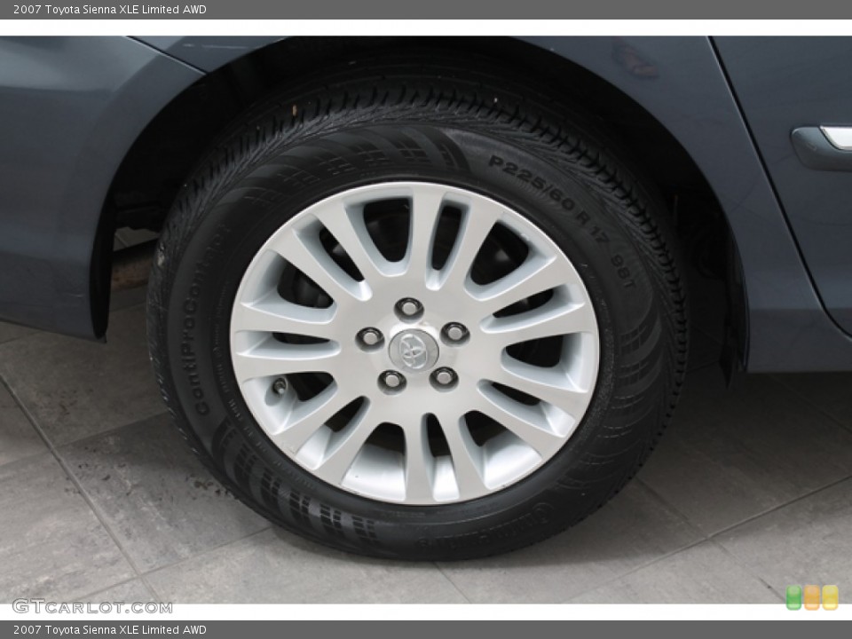 2007 Toyota Sienna XLE Limited AWD Wheel and Tire Photo #67678975