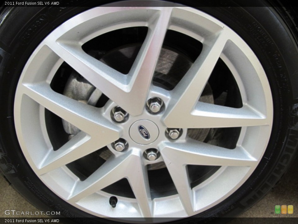 2011 Ford Fusion SEL V6 AWD Wheel and Tire Photo #67680886