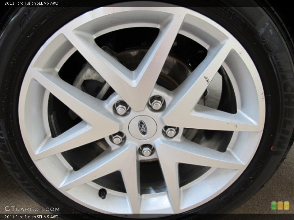 2011 Ford Fusion SEL V6 AWD Wheel and Tire Photo #67680892