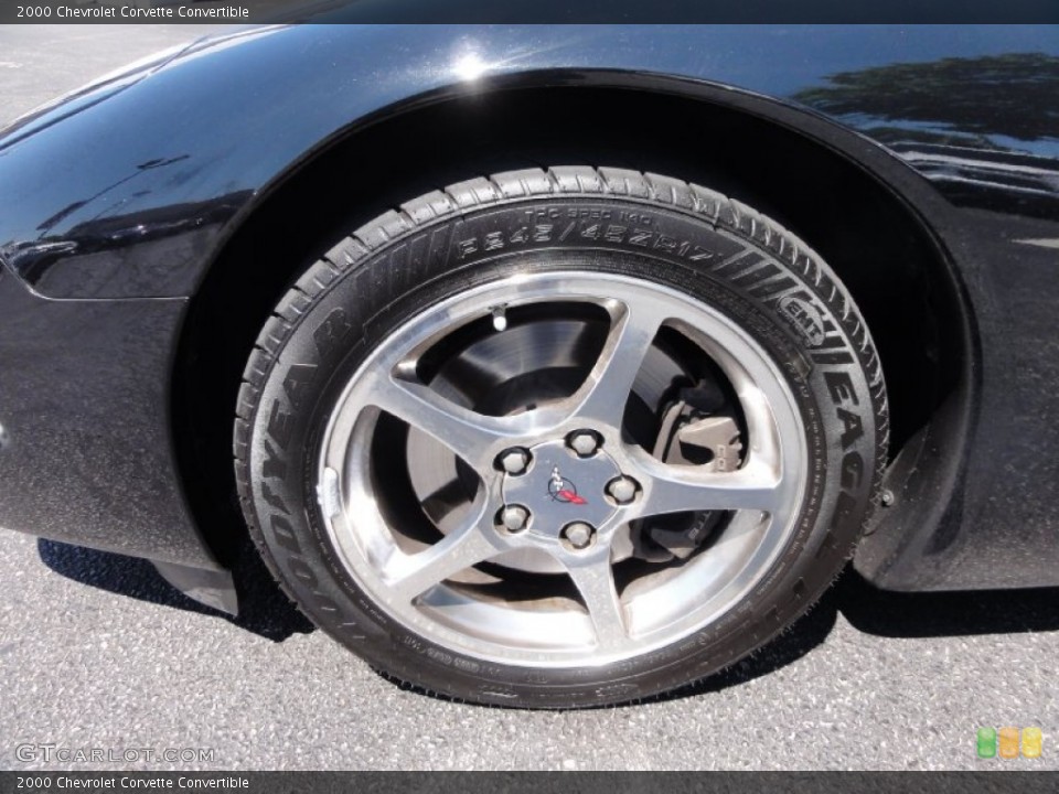 2000 Chevrolet Corvette Convertible Wheel and Tire Photo #67686439