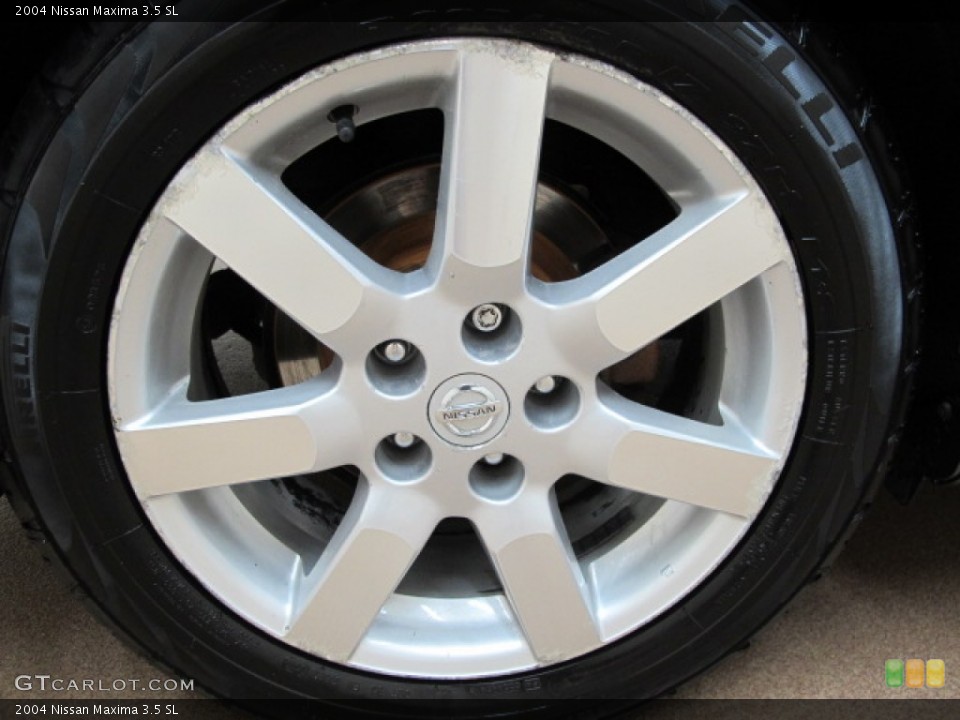 2004 Nissan Maxima 3.5 SL Wheel and Tire Photo #67690480