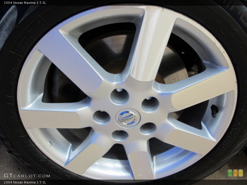 2004 Nissan Maxima 3.5 SL Wheel and Tire Photo #67690492