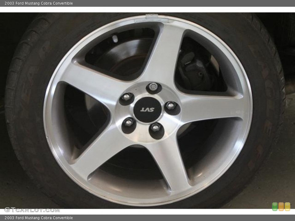 2003 Ford Mustang Cobra Convertible Wheel and Tire Photo #67700095