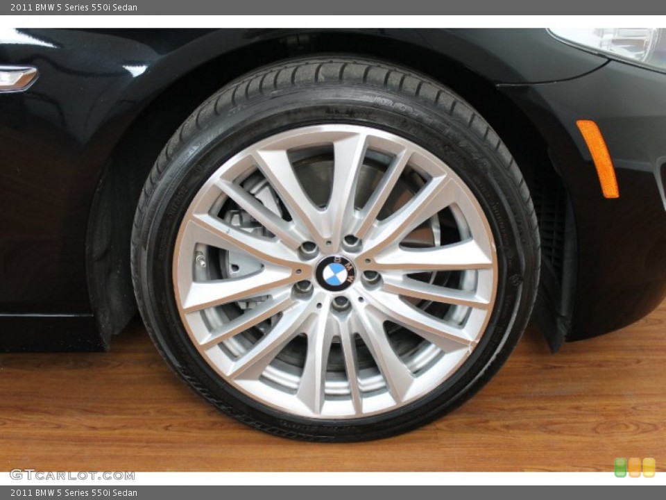 2011 BMW 5 Series 550i Sedan Wheel and Tire Photo #67725093
