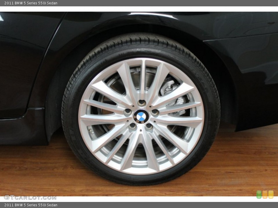 2011 BMW 5 Series 550i Sedan Wheel and Tire Photo #67725107