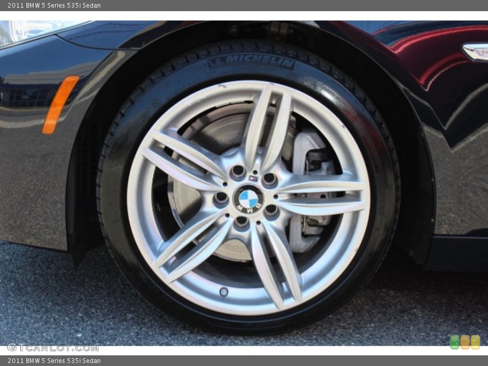 2011 BMW 5 Series 535i Sedan Wheel and Tire Photo #67729742