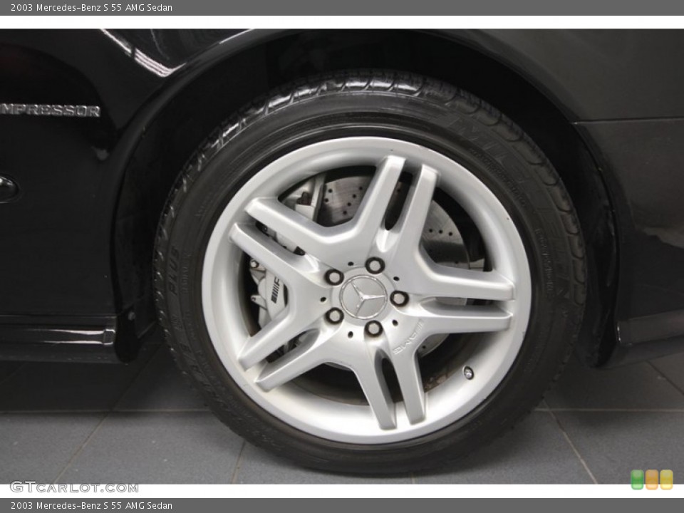 2003 Mercedes-Benz S 55 AMG Sedan Wheel and Tire Photo #67740365