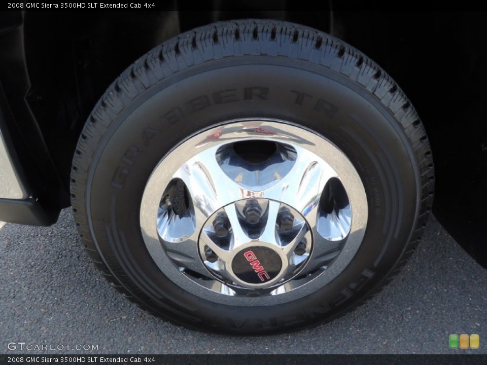 2008 GMC Sierra 3500HD SLT Extended Cab 4x4 Wheel and Tire Photo #67757072