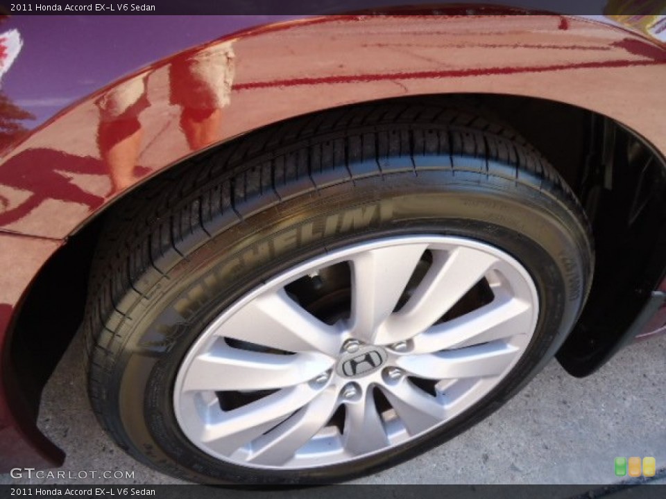 2011 Honda Accord EX-L V6 Sedan Wheel and Tire Photo #67765058