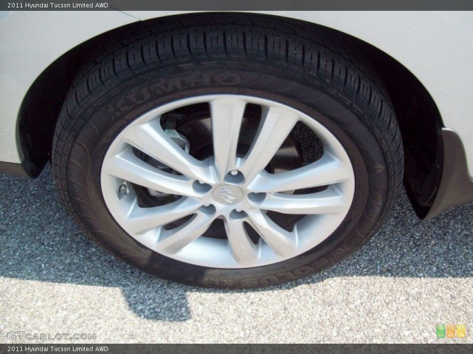 2011 Hyundai Tucson Limited AWD Wheel and Tire Photo #67768182