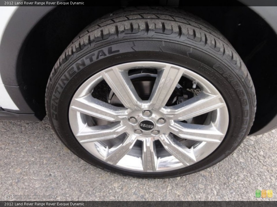 2012 Land Rover Range Rover Evoque Dynamic Wheel and Tire Photo #67810143