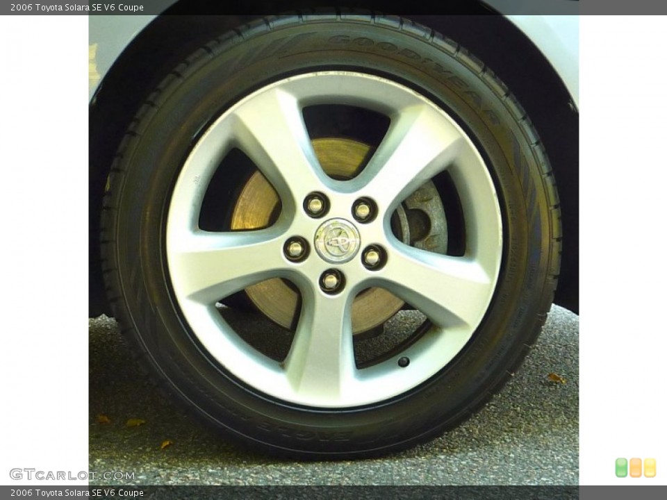 2006 Toyota Solara SE V6 Coupe Wheel and Tire Photo #67837544
