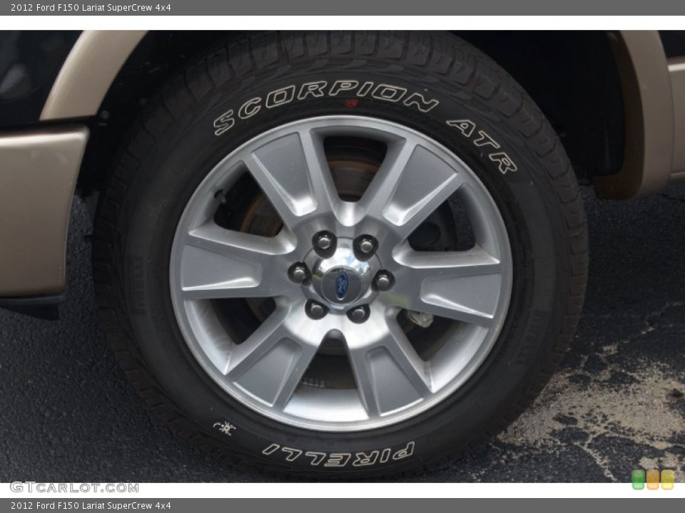 2012 Ford F150 Lariat SuperCrew 4x4 Wheel and Tire Photo #67848312