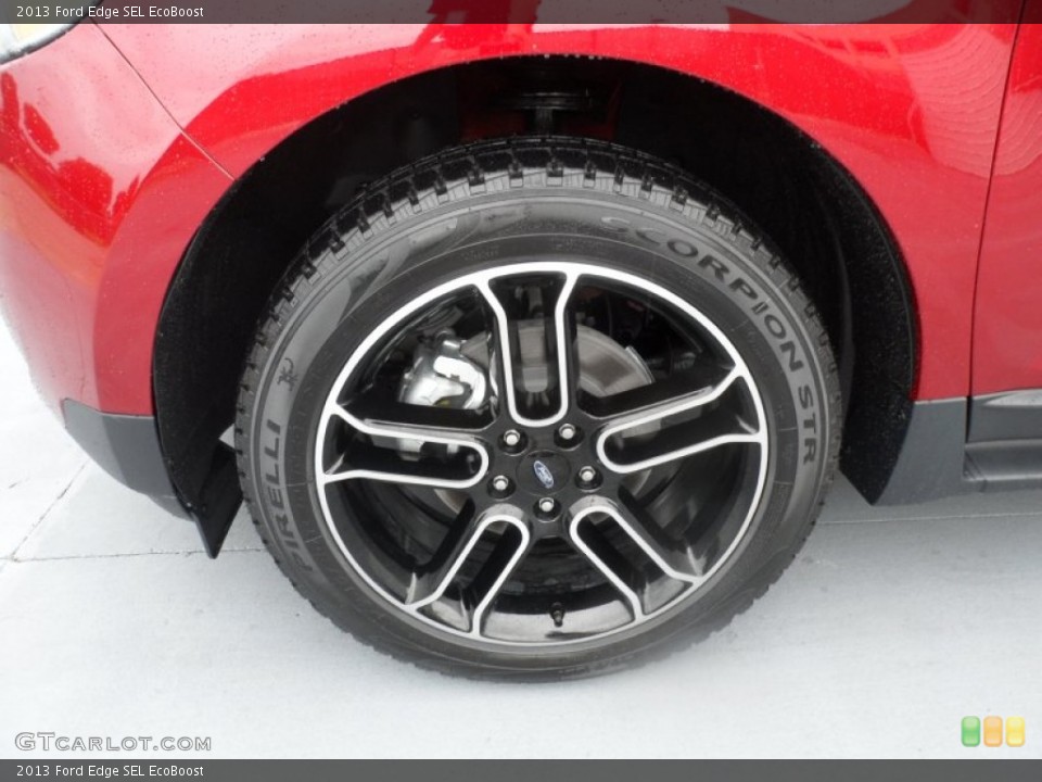 2013 Ford Edge SEL EcoBoost Wheel and Tire Photo #67878079