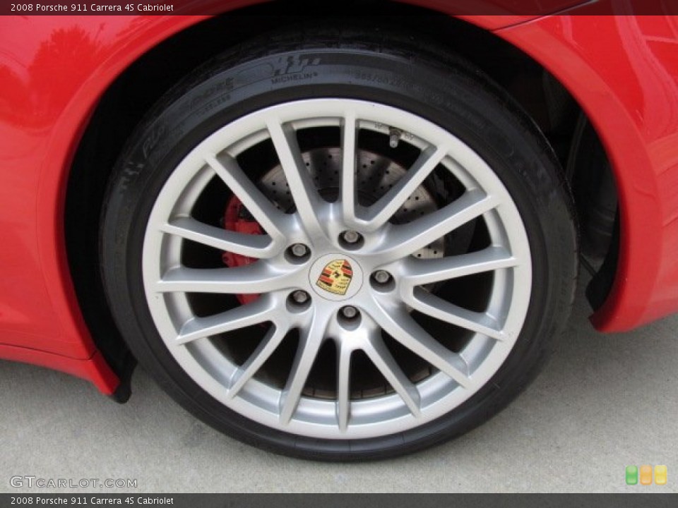2008 Porsche 911 Carrera 4S Cabriolet Wheel and Tire Photo #67893434