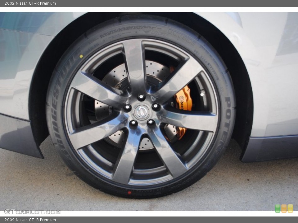 2009 Nissan GT-R Premium Wheel and Tire Photo #67928768