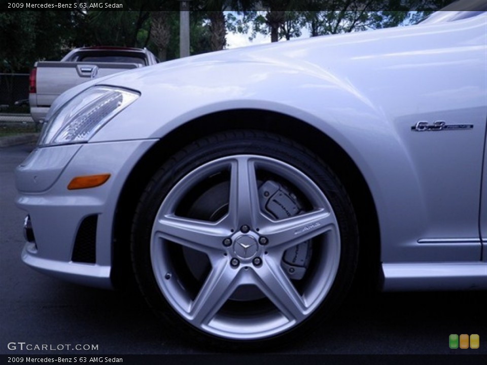 2009 Mercedes-Benz S 63 AMG Sedan Wheel and Tire Photo #67929446