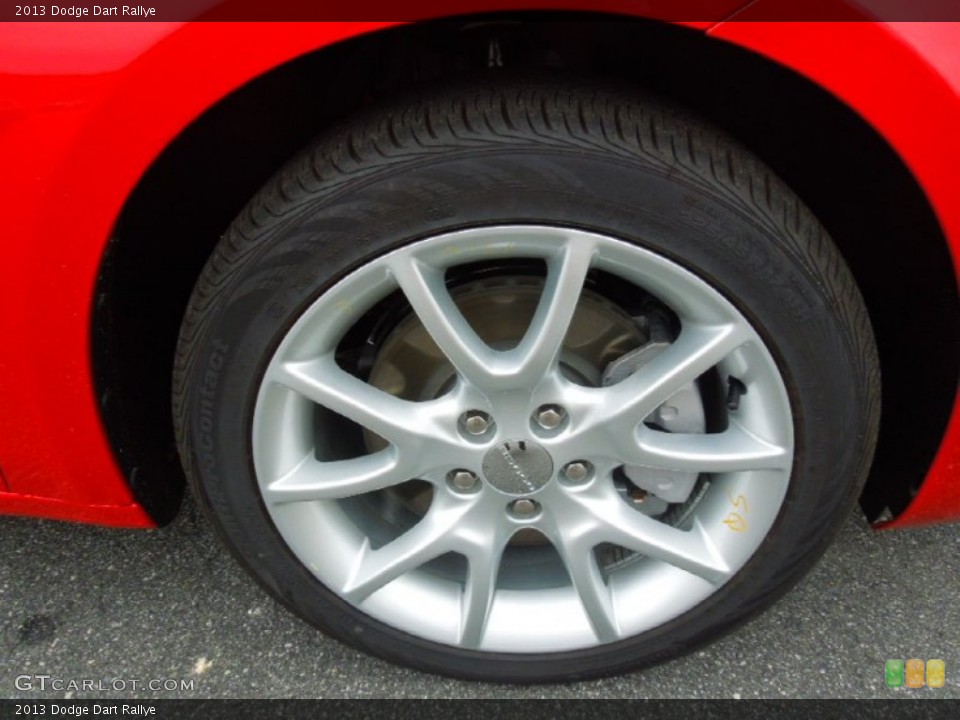 2013 Dodge Dart Rallye Wheel and Tire Photo #67947655