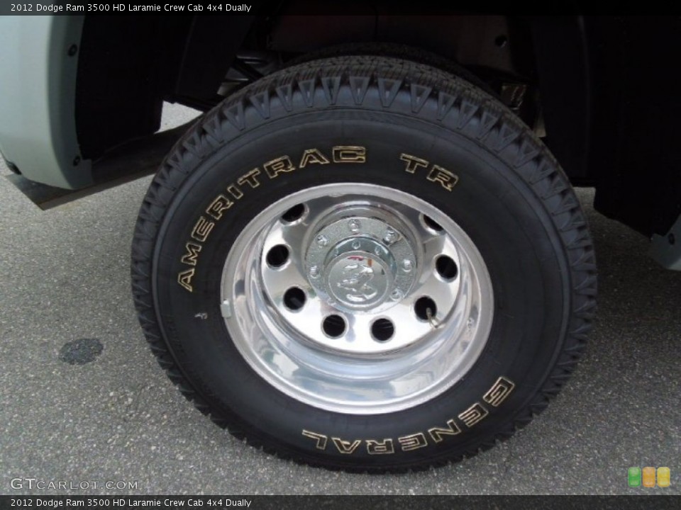 2012 Dodge Ram 3500 HD Laramie Crew Cab 4x4 Dually Wheel and Tire Photo #67947946