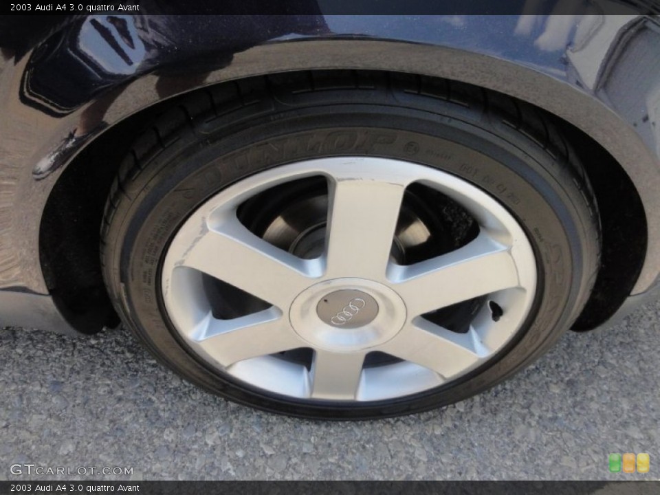 2003 Audi A4 3.0 quattro Avant Wheel and Tire Photo #67948592