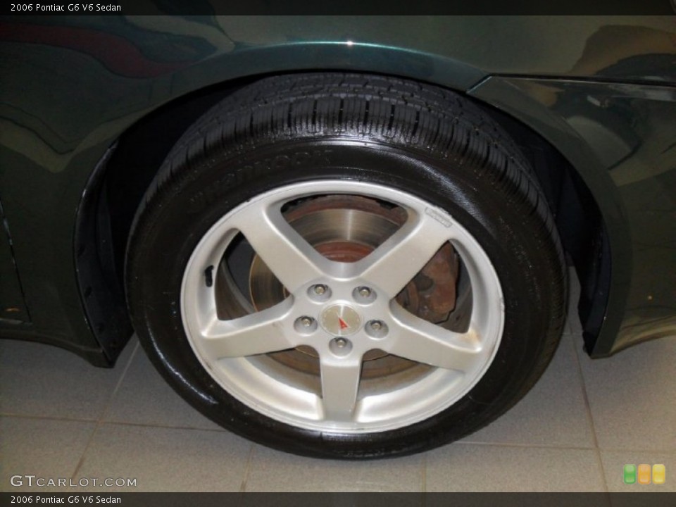 2006 Pontiac G6 V6 Sedan Wheel and Tire Photo #67960154