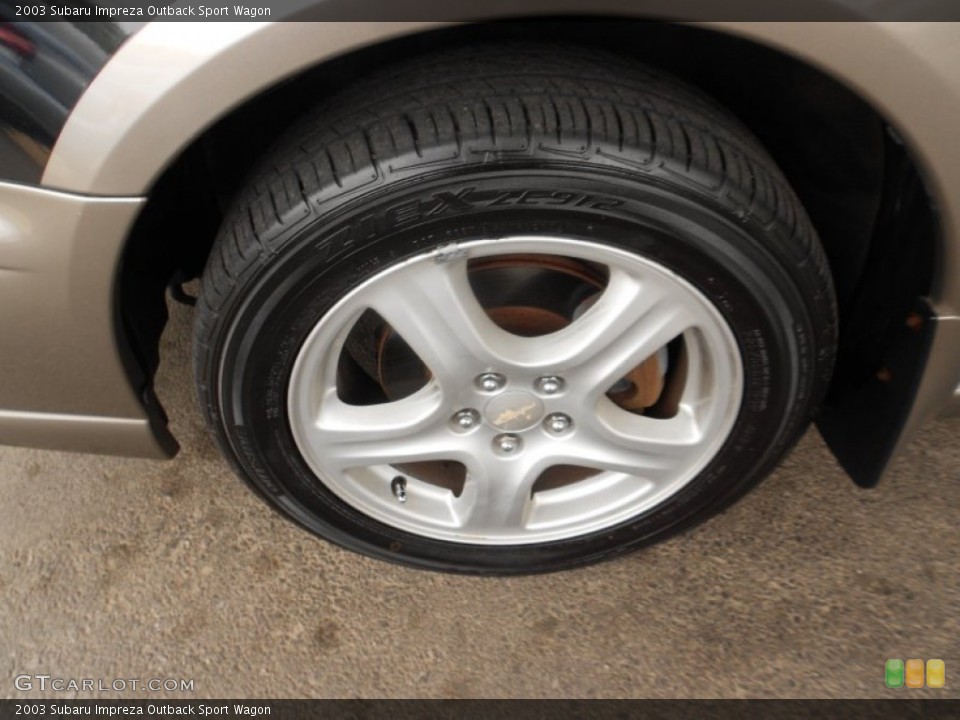 2003 Subaru Impreza Outback Sport Wagon Wheel and Tire Photo #67966399