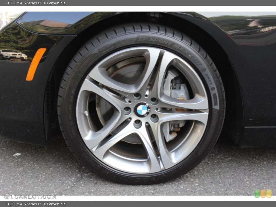 2012 BMW 6 Series 650i Convertible Wheel and Tire Photo #67977259