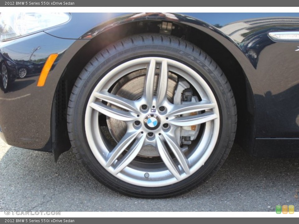 2012 BMW 5 Series 550i xDrive Sedan Wheel and Tire Photo #67979603