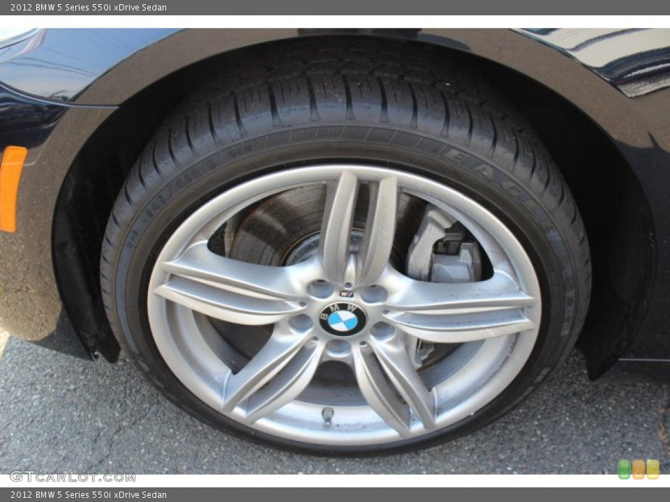 2012 BMW 5 Series 550i xDrive Sedan Wheel and Tire Photo #67979617
