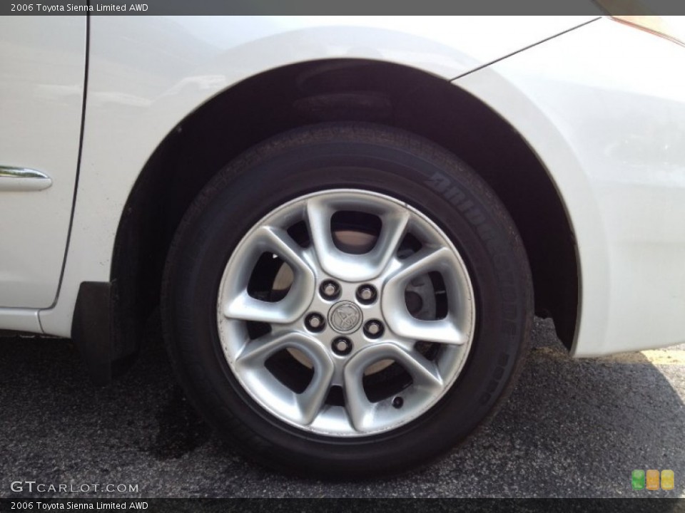2006 Toyota Sienna Limited AWD Wheel and Tire Photo #67988879
