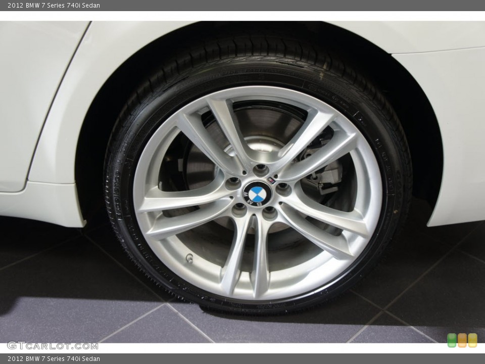 2012 BMW 7 Series 740i Sedan Wheel and Tire Photo #67992812