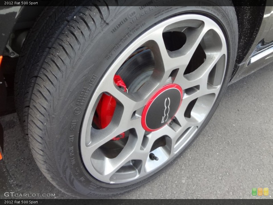 2012 Fiat 500 Sport Wheel and Tire Photo #68005364